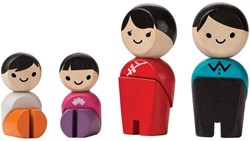 PlanToys Houten Speelgoed Familie Iii (Aziatische familie)
