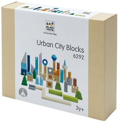 PlanToys Houten Speelgoed Stedelijke blokken