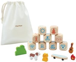 PlanToys Jouets en bois Dés de narration