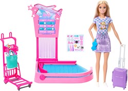 BARBIE FAMILY & FRIENDS LIMITLESS ADVENTURE BAGGAGE CLAIM PL