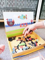 Mieredu livre magnétique véhicules - jouet éducatif pour enfants-3