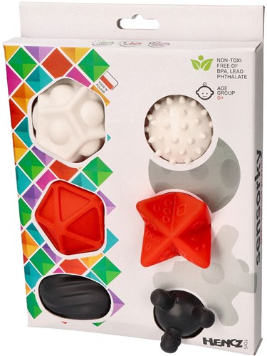 Mom's Care jouet sensoriel balles contrastées noir blanc 6 pièces bébé