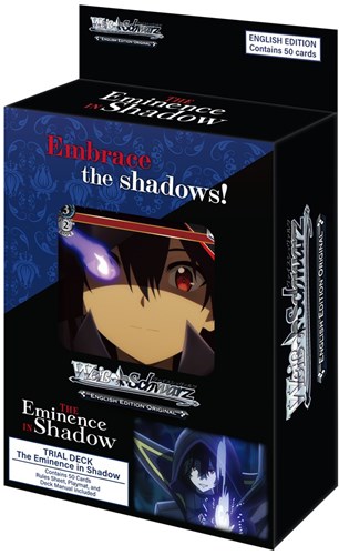 Asmodee jeu de cartes The Eminence in Shadow Weiß Schwarz Trial Deck anime