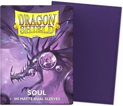 Asmodee Dragon Shield protège-cartes Dual Matte Soul violet métallique 100 pièces