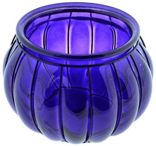 Vase avec cadre en métal décoration verre violet 30 cm design moderne