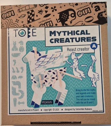 Bajo animaux fantastiques jouet - pégase en bois - éducatif & durable