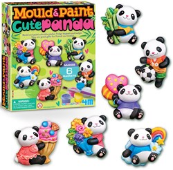 4M Gieten en verven speelgoed panda knutselset creatief