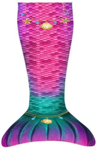 Kuaki couverture sirène Star - couverture enfant multicolore polyester