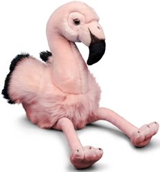 Tobar flamingo knuffel speelgoed - Animigos World of Nature flamingo