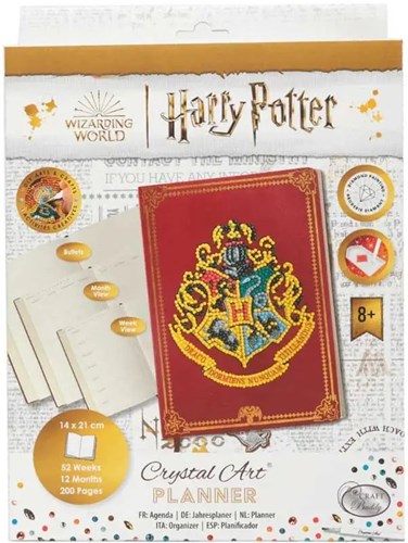 Craft Buddy journal speelgoed - Hogwarts Crest Crystal Art dagboek