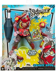 MGA actiefiguur speelgoed Ninjombie Grave Spin ninja zombie met slijm