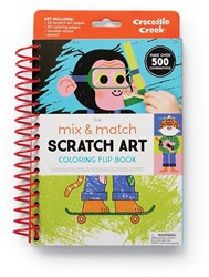 Crocodile Creek livre scratch art jouet animaux Mix&Match 5 ans et plus