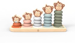 Speedy Monkey - Apenfamilie Stapelaar - 25,5x8x13,5cm