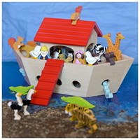 Goki arche de Noé en bois - set de jeu 35 pièces - éducatif-2