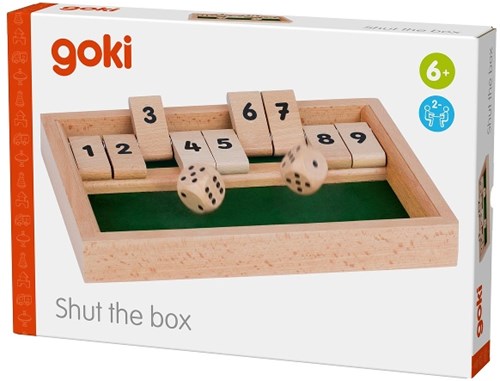 Goki houten dobbelspel Shut the Box educatief spel-2
