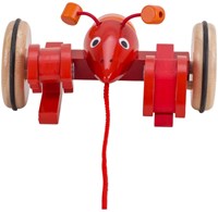 Goki jouet à tirer homard en bois - jouet coloré pour tout-petits-2
