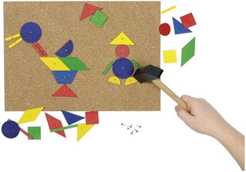 Goki XXL jeu de marteau set de construction - jouet en bois créatif-2