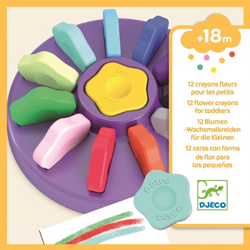 Djeco 12 Crayons Fleur