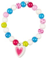 Goki set de perles en bois - jouet créatif coloré pour enfants-2