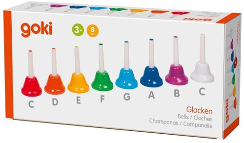 Goki Bellenset muziekinstrument - set van 8 kleurrijke bellen-2