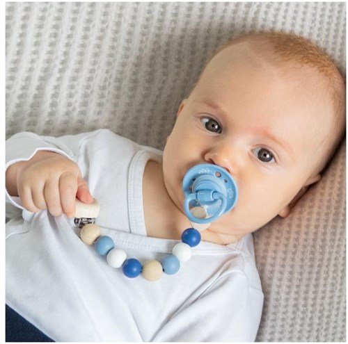 Goki houten speenketting ster babyaccessoire kleurrijk FSC-2