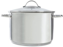 BK soeppan Essentials RVS 24 cm - grote kookpan met glazen deksel