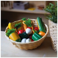 Goki houten speelgoed fruit en groenten mand - educatief rollenspel-3