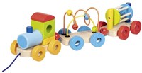 Goki houten trein speelgoed - kleurrijke treinset voor kinderen-3