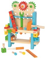 Goki houten werkbank speelgoed - Mijn Eerste Werkbank 57-delig-2