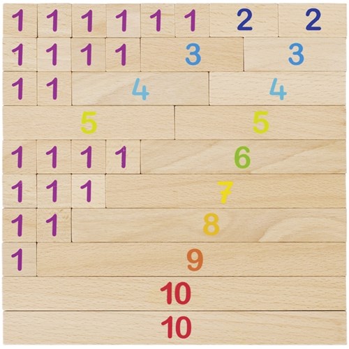 Goki rekenlinialen houten educatief speelgoed 36-delig set-3