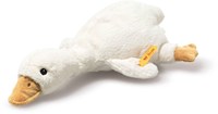 Steiff pluche Gilda gans rammelaar 21 cm wit baby speelgoed