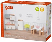 Goki poppenhuismeubel keuken houten accessoires 20-delig-3
