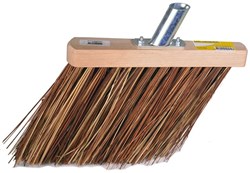 Luva balai fibre naturelle - grand balai de nettoyage marron bois