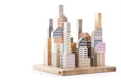 Bajo houten 3D puzzel Manhattan blokken - educatief speelgoed 54 blokjes