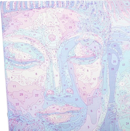 Craft Buddy schilderen op nummer set Buddha 30x30cm acryl-2
