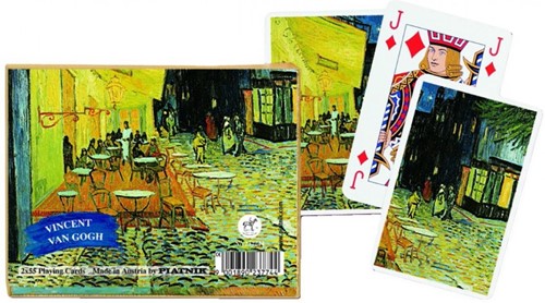 Piatnik Vincent van Gogh Caféterras bij Nacht Speelkaarten - Double Deck