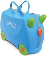 Trunki Kinderkoffer Ride-On Blauw Terrance - Handbagage met wielen