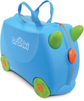 Trunki Kinderkoffer Ride-On Blauw Terrance - Handbagage met wielen-2