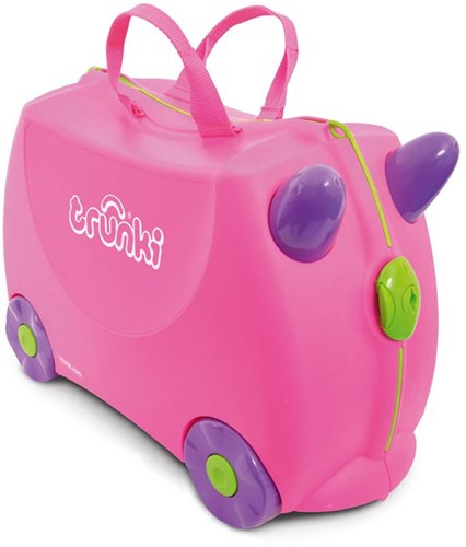 Trunki kinder reiskoffer - handbagage roze Trixie - ride-on koffer