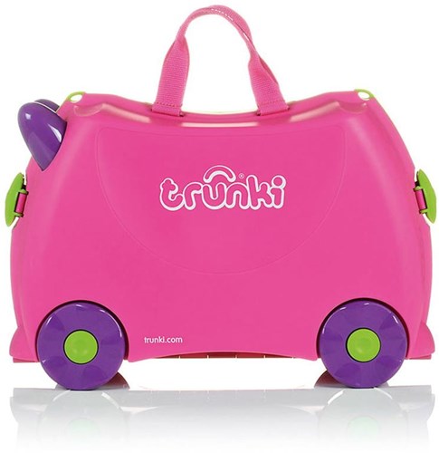 Trunki kinder reiskoffer - handbagage roze Trixie - ride-on koffer-3