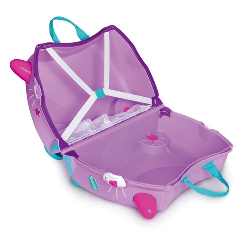 Trunki kinderkoffer - Kat Cassie ride-on trolley 18L paars-3