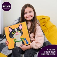 Okto kleuren op nummers dieren kat - creatief speelgoed schilderen