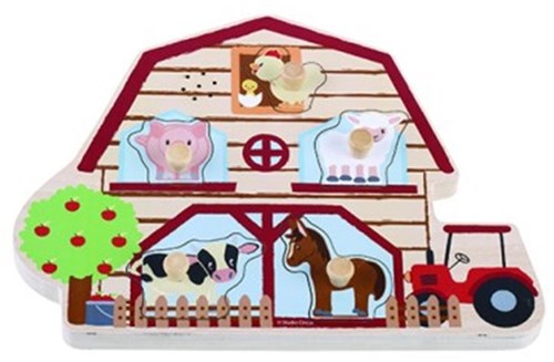 Simply boerderijpuzzel geluid speelgoed educatief Studio Circus 1+