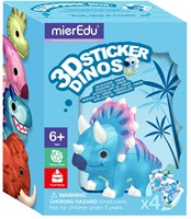 Mieredu autocollant 3D dinosaure - Activité créative pour enfants
