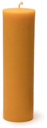Bougie pilier Dipam cire d'abeille texturée durable 2 pièces 27 cm