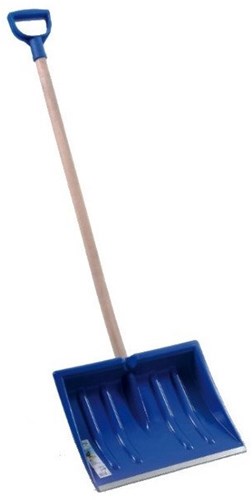 Pelle à neige jouet enfant amusement hivernal 41cm large bleu-2