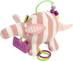 Dolce Toys speelgoed Primo activiteitenknuffel mierenbeer Alice - 18 cm