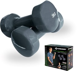Schildkröt dumbbells fitness set 2x3kg - trainingsgewichten vinyl