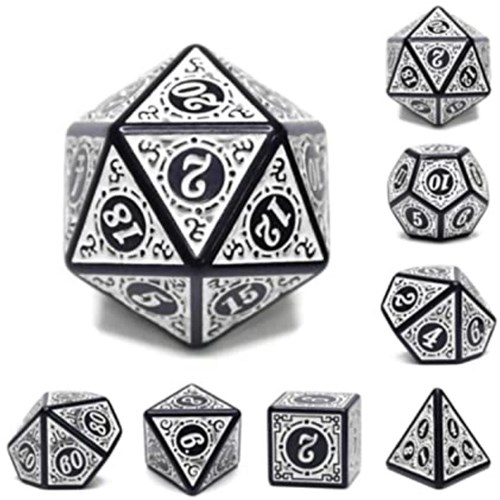 Foam Brain Games dés Magic Flame - set de dés RPG blanc