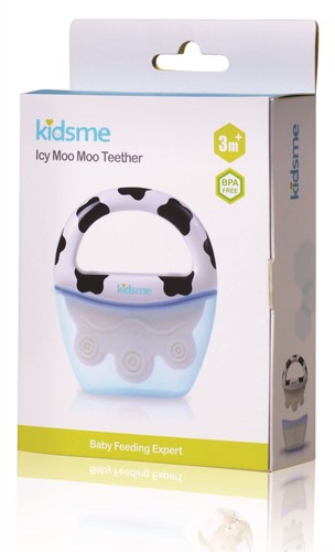 Kidsme koelbijtring - Icy Moo Moo Teether - Bijtring voor baby - IJslollie - Baby ijs